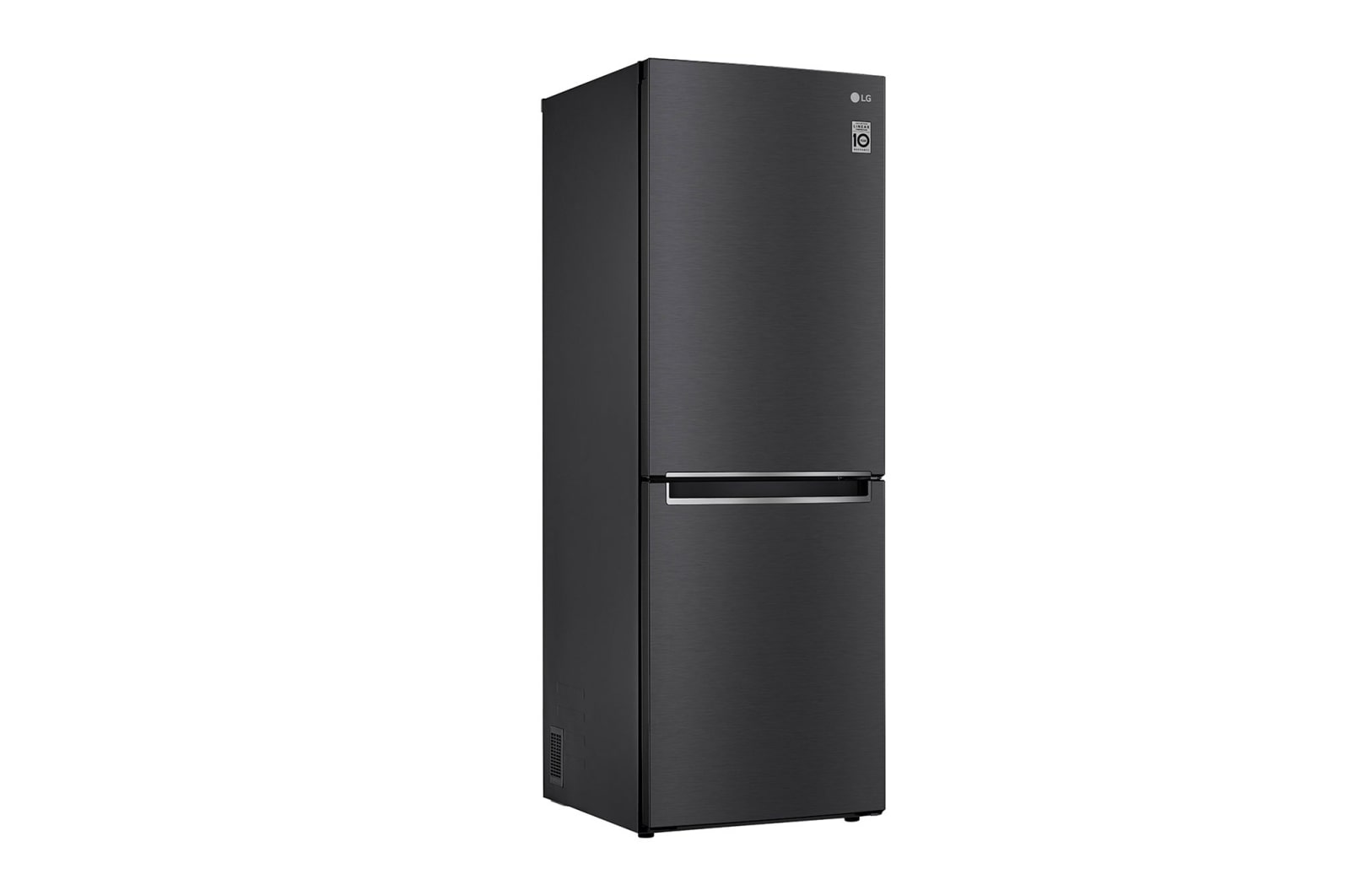 LG 11.8 Cu. Ft. Bottom Freezer Refrigerator with Door Cooling+ in Matte Black Steel, GR-B369NQRM