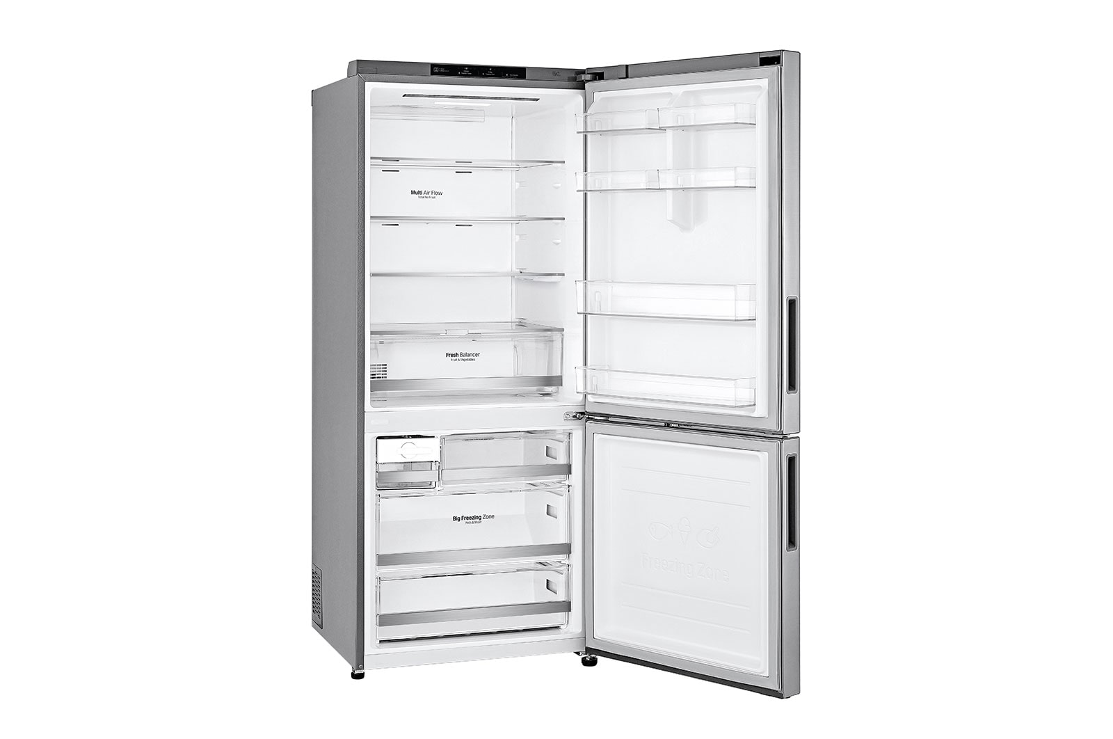 LG 15.9 Cu. Ft. Bottom Freezer Refrigerator with Fresh Balancer™, GR-B529NLCM
