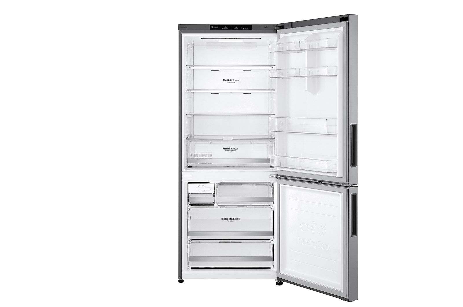 LG 15.9 Cu. Ft. Bottom Freezer Refrigerator with Fresh Balancer™, GR-B529NLCM