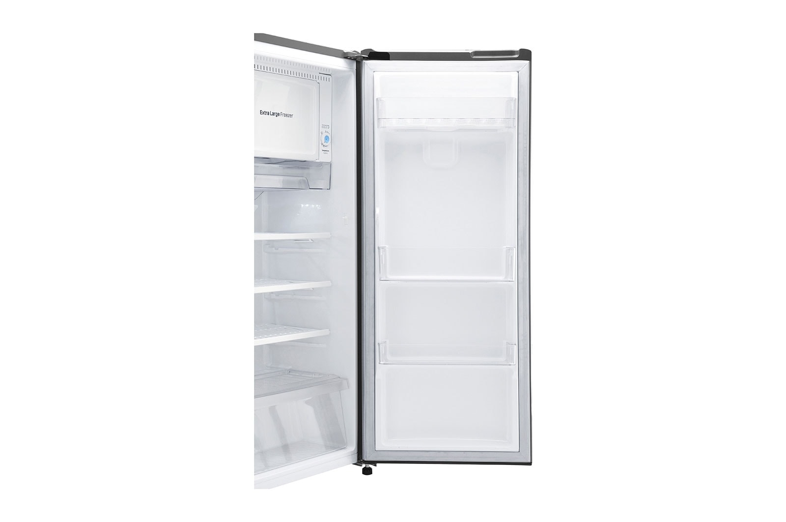 LG 6 Cu. Ft. 1-Door Refrigerator with Smart Inverter Compressor in Platinum Silver, GR-C201SLZB