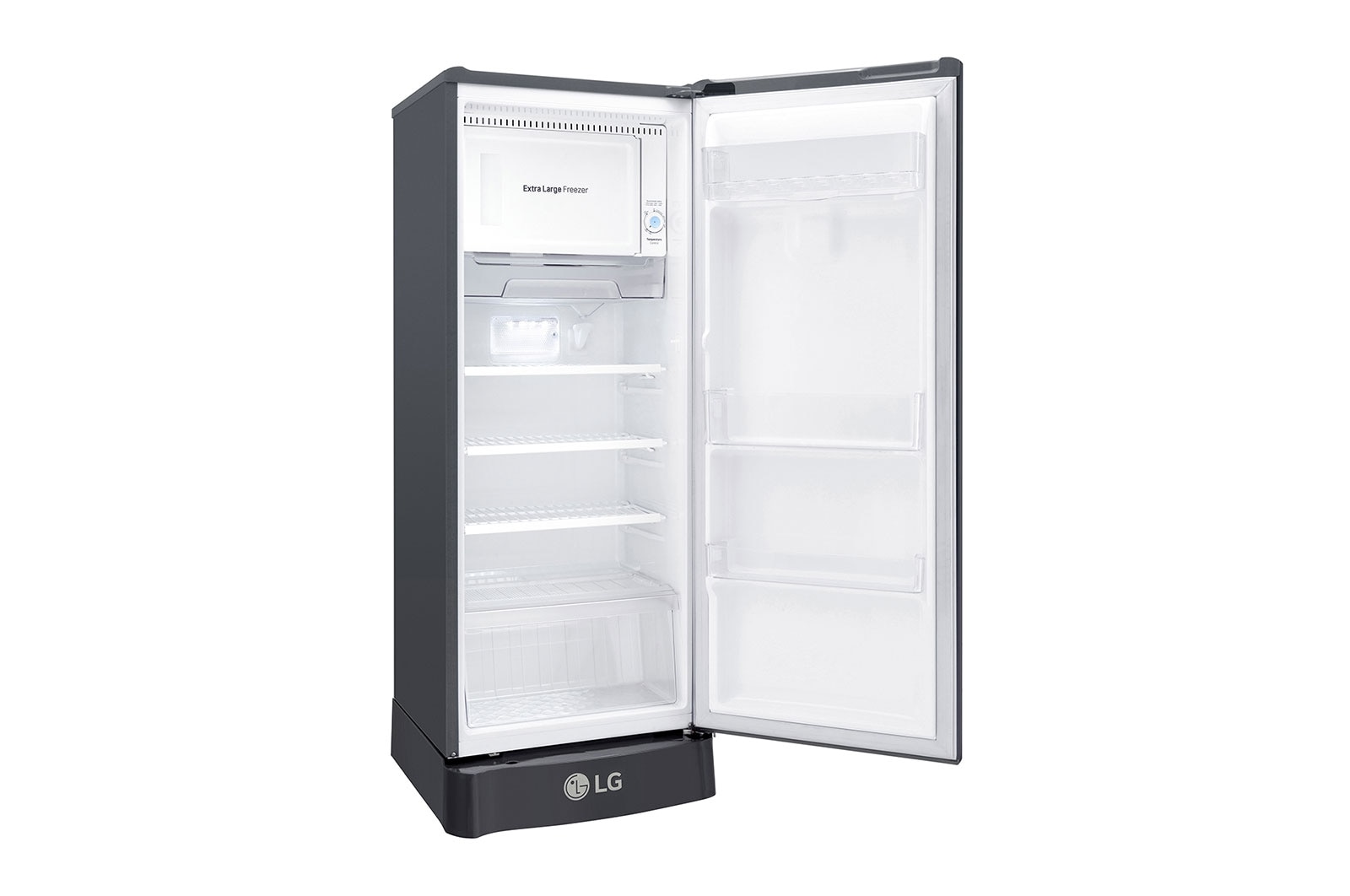 LG 6 Cu. Ft. 1-Door Refrigerator with Smart Inverter Compressor in Platinum Silver, GR-C201SLZB