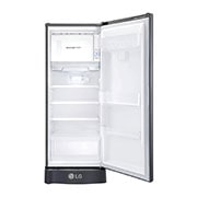 LG 6 Cu. Ft. 1-Door Refrigerator with Smart Inverter Compressor in Platinum Silver, GR-C201SLZB
