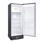 LG 6 Cu. Ft. 1-Door Refrigerator with Smart Inverter Compressor in Platinum Silver, GR-C201SLZB