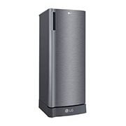 LG 6 Cu. Ft. 1-Door Refrigerator with Smart Inverter Compressor in Platinum Silver, GR-C201SLZB