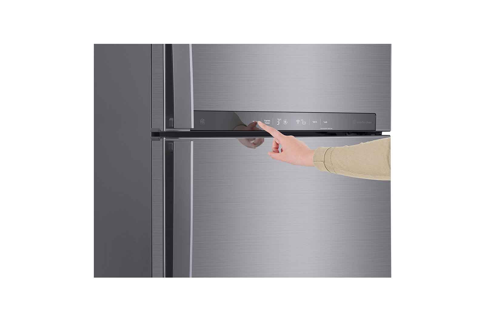 LG 15.4 cu.ft Two Door Top Freezer Refrigerator, GR-H432HLHN