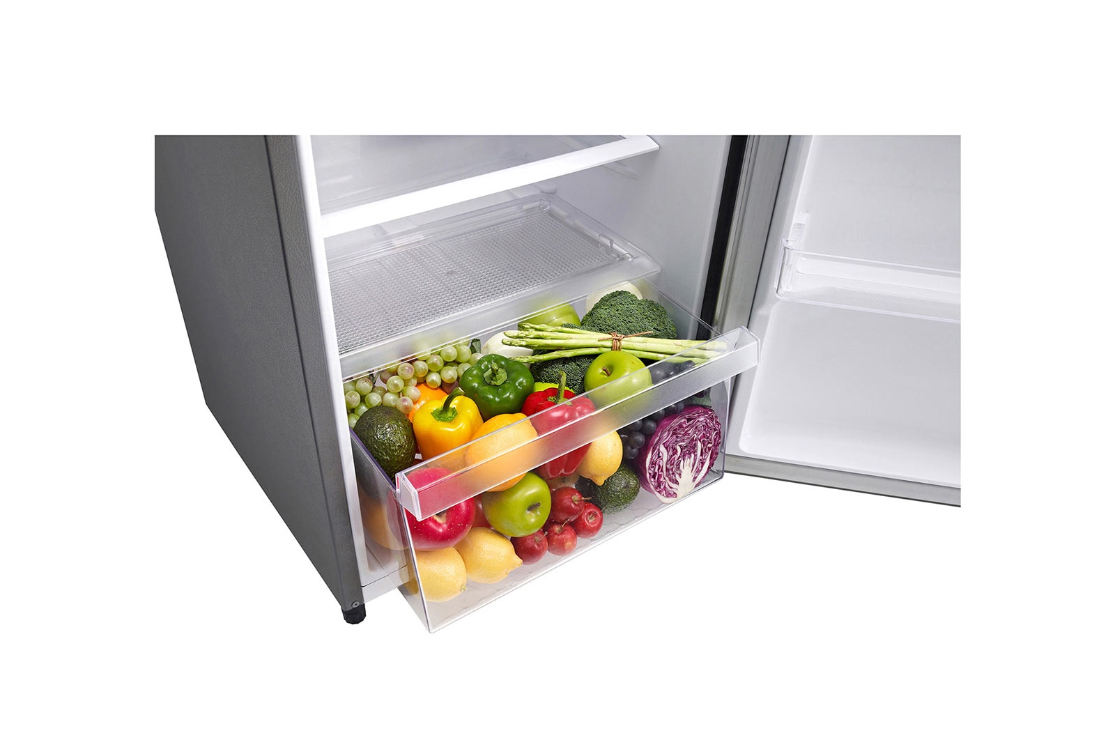 LG 7 cu. ft 1-Door Refrigerator, Smart Inverter Compressor, 10 Year Warranty on Compressor, 2 Year Warranty on Parts and Service, Pocket Handle, Tempered Glass Shelves, GR-Y331SLZB