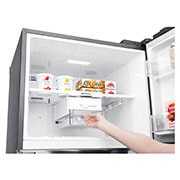 LG 15.4 cu.ft Two Door Top Freezer Refrigerator, GR-H432HLHN