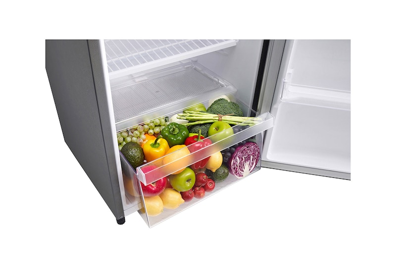 LG 6 cu. ft 1-Door Refrigerator, non-inverter compressor, 10 Year Warranty on Compressor, 2 Year Warranty on Parts and Service, Pocket Handle, RUO-B060DG