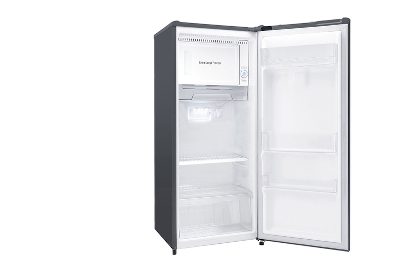 LG 6 cu. ft 1-Door Refrigerator, non-inverter compressor, 10 Year Warranty on Compressor, 2 Year Warranty on Parts and Service, Pocket Handle, RUO-B060DG