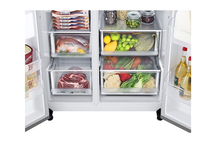 LG 24.5 Cu. Ft. InstaView™ Side by Side Refrigerator with Ice and Water Dispenser, RVS-G245PZ