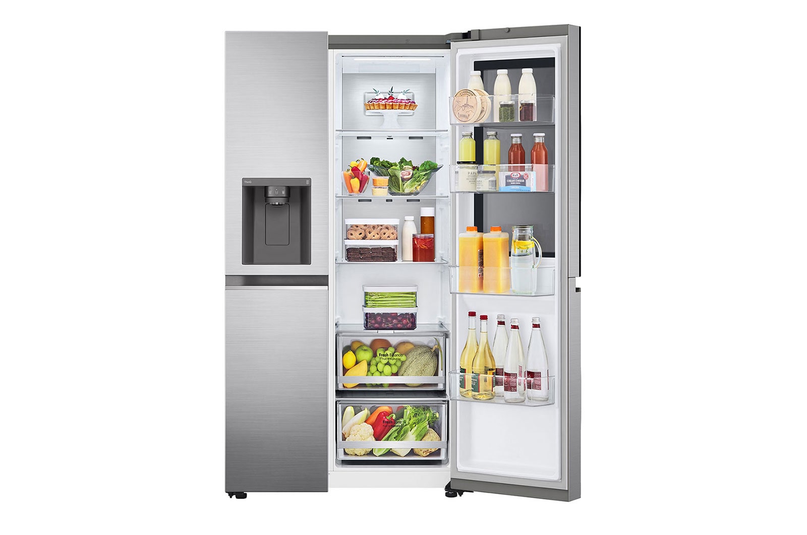 LG 24.5 Cu. Ft. InstaView™ Side by Side Refrigerator with Ice and Water Dispenser, RVS-G245PZ
