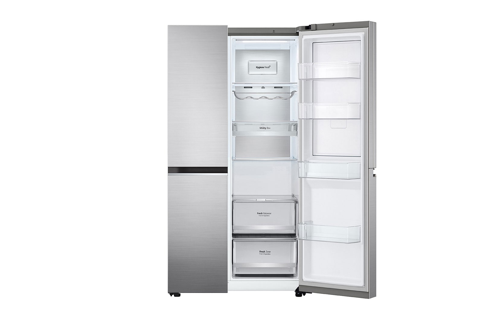 LG 24.5 Cu. Ft. Door-in-Door™ Side-by-Side Refrigerator in Noble Steel, RVS-M245NS