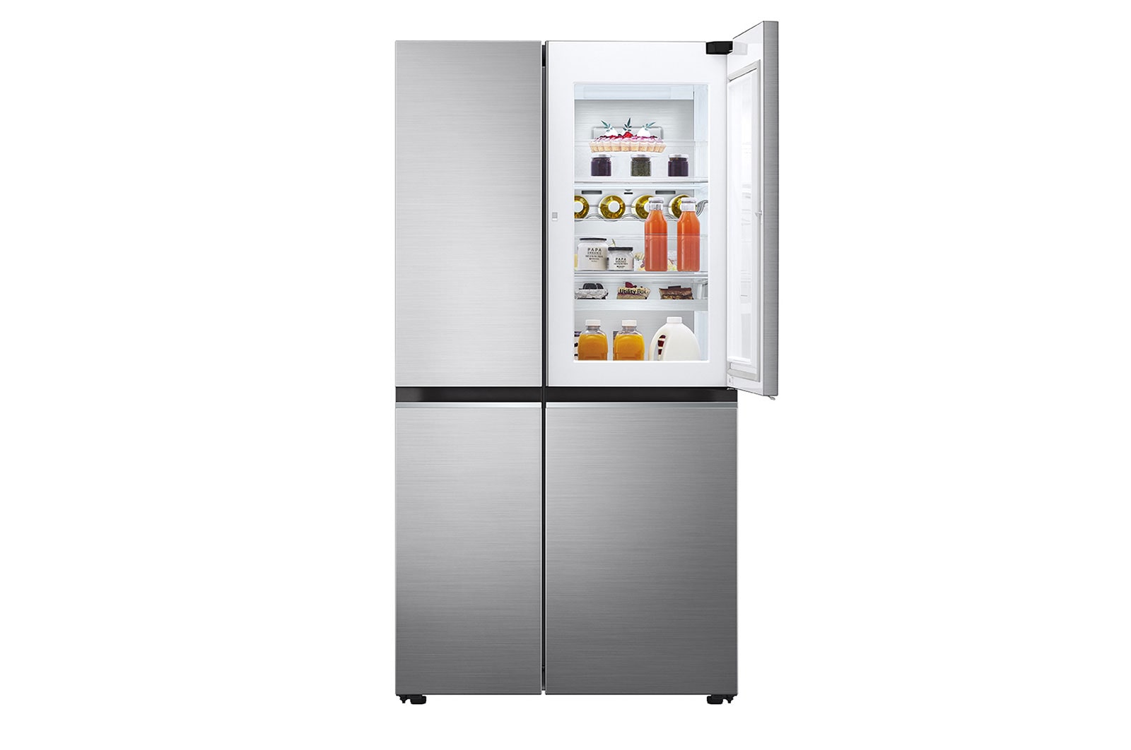 LG 24.5 Cu. Ft. Door-in-Door™ Side-by-Side Refrigerator in Noble Steel, RVS-M245NS