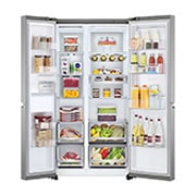 LG 24.5 Cu. Ft. Door-in-Door™ Side-by-Side Refrigerator in Noble Steel, RVS-M245NS