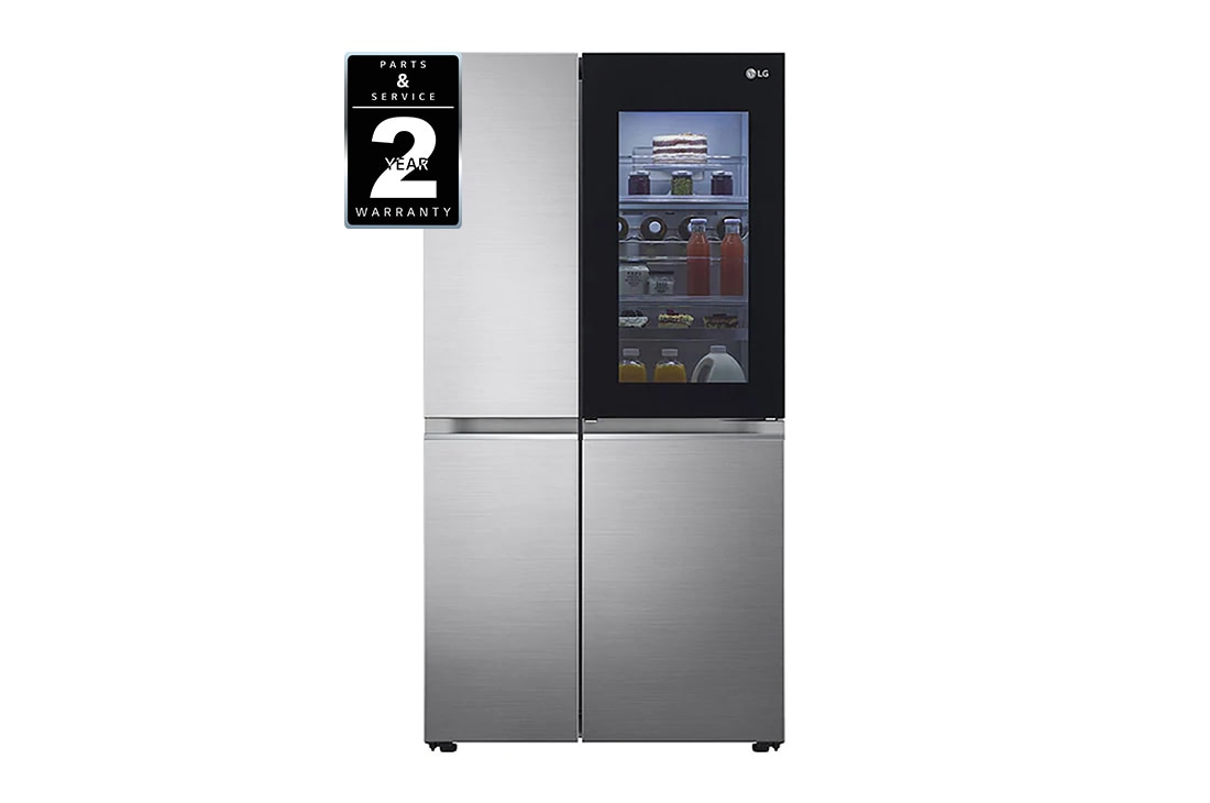 LG 24.5 Cu. Ft. InstaView Side-by-Side Refrigerator in Noble Steel, RVS-Q245NS