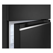 LG 9 Cu. Ft. Top Freezer Refrigerator in Black Steel, RVT-B093BS