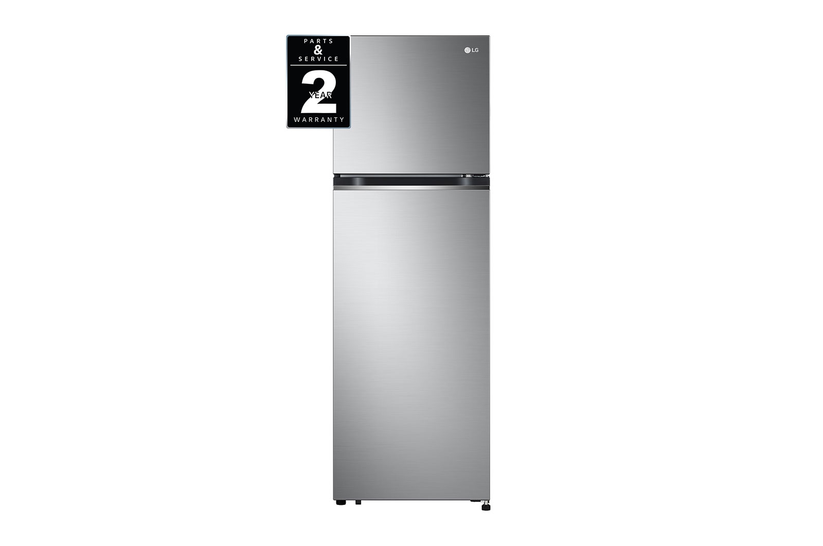 LG 10.1 Cu. Ft. Top Freezer Refrigerator in Platinum Silver, RVT-B101PZ