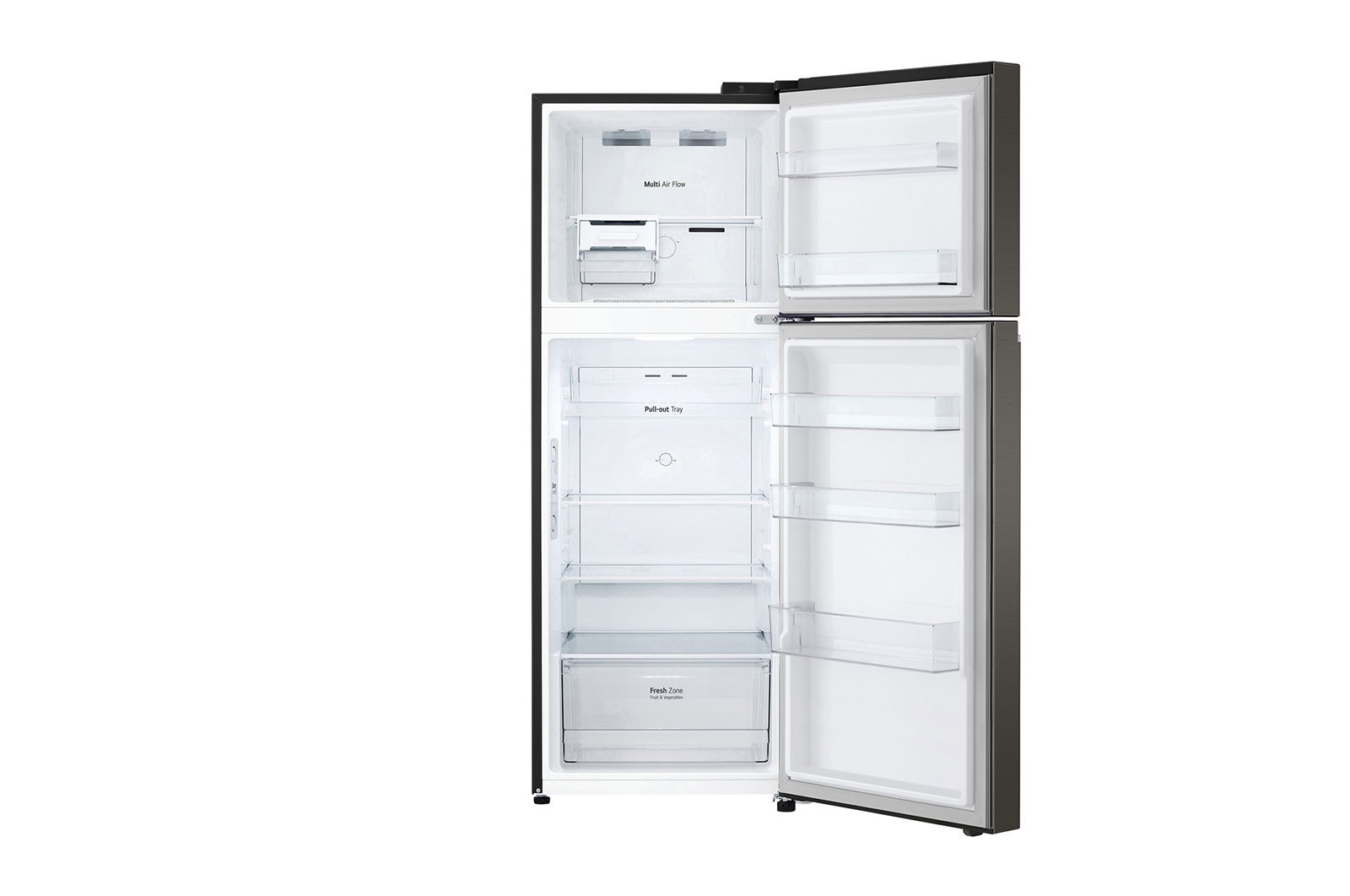 LG 11.9 Cu. Ft. Top Freezer Refrigerator in Black Steel, RVT-B119BS