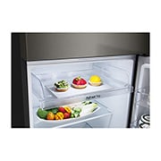 LG 11.9 Cu. Ft. Top Freezer Refrigerator in Black Steel, RVT-B119BS