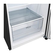 LG 11.9 Cu. Ft. Top Freezer Refrigerator in Black Steel, RVT-B119BS