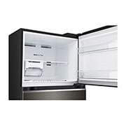 LG 11.9 Cu. Ft. Top Freezer Refrigerator in Black Steel, RVT-B119BS