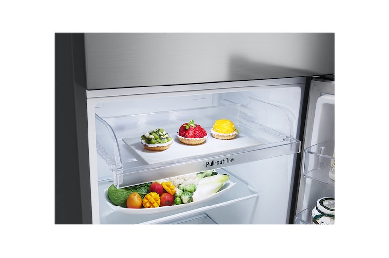 LG 12.7 Cu. Ft. Top Freezer Refrigerator in Platinum Silver, RVT-B127PZ