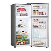 LG 14.5 Cu. Ft. Top Freezer Refrigerator in Platinum Silver, RVT-B145PZ