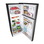 LG 14.9 Cu. Ft. Top Freezer Refrigerator in Black Steel, RVT-B149BS