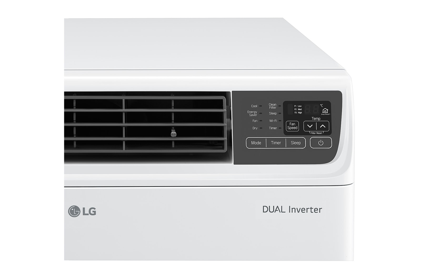 LG 2.5 HP, Dual Inverter Compressor, 70% Energy Saving, Anti-bacterial Filter, Sleep Mode, Window Inverter, Fast Cooling, 10-Year Compressor Warranty, LA250WC