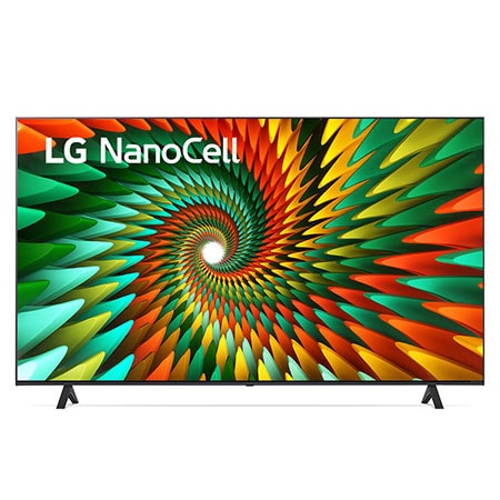 A front view of the LG NanoCell TV