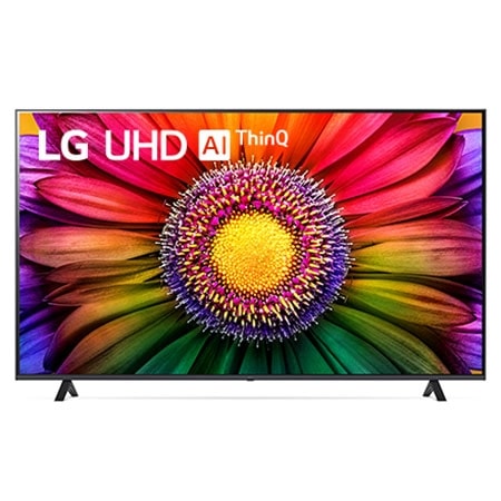 A front view of the LG UHD TV