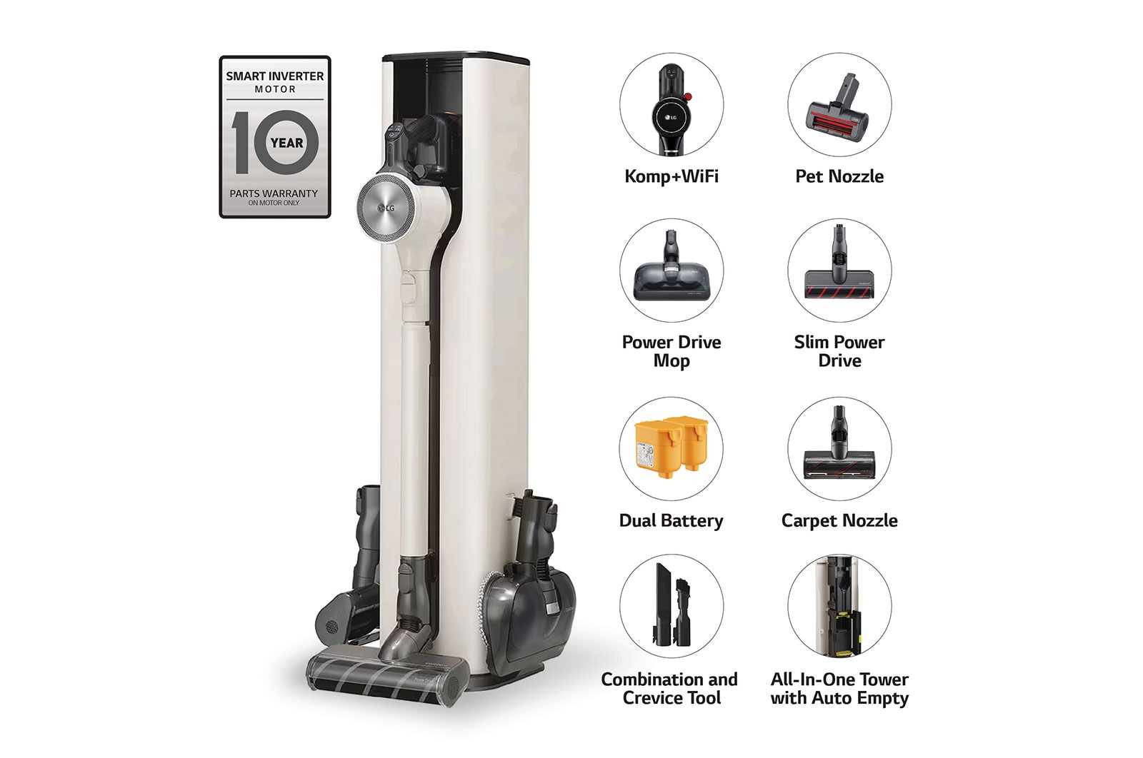LG CordZero™ All-in-One Tower™ Vacuum, A9T-ULTRA