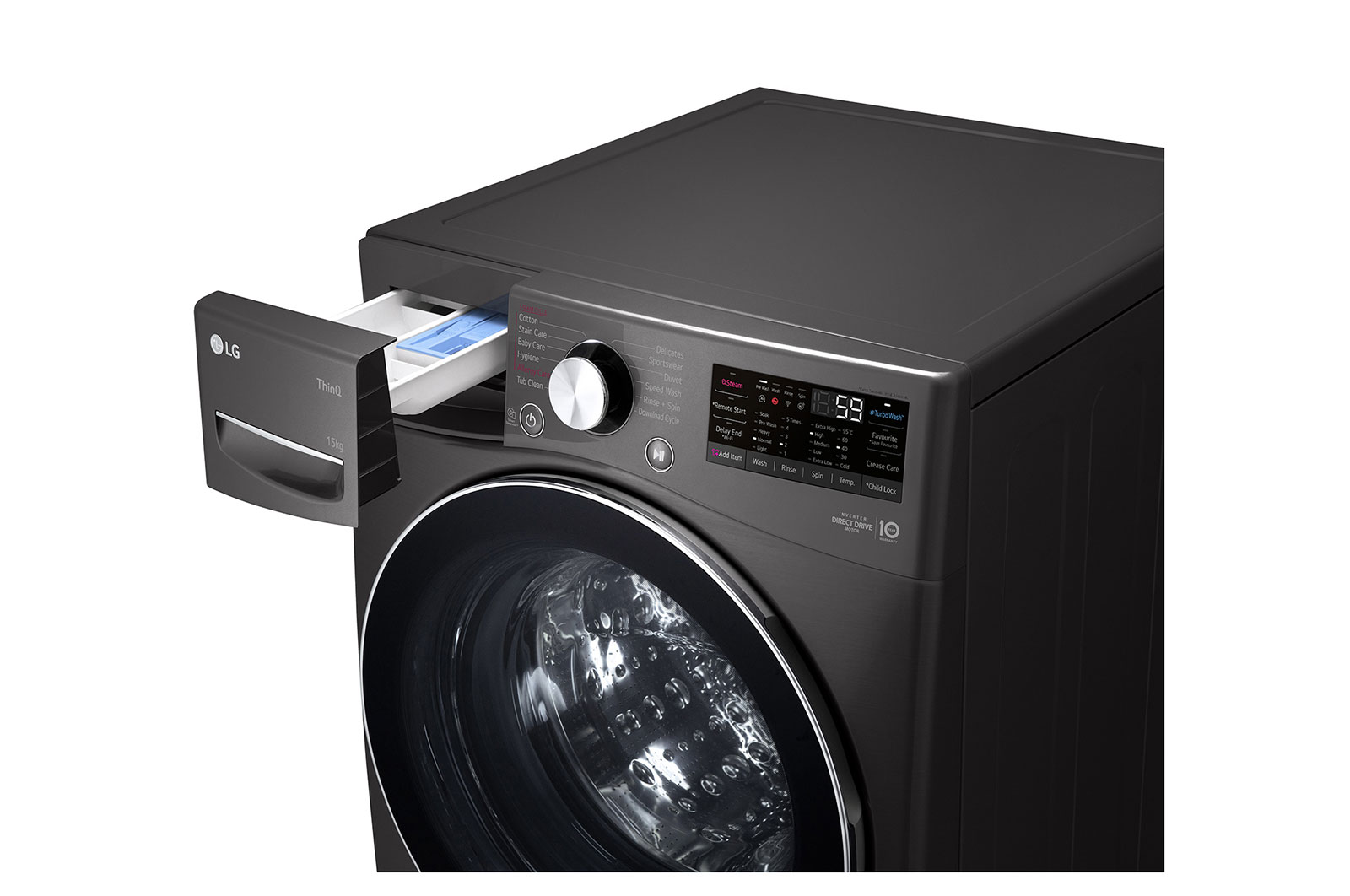 LG 15KG Front Load Washing Machine with AIDD, F2515STGB