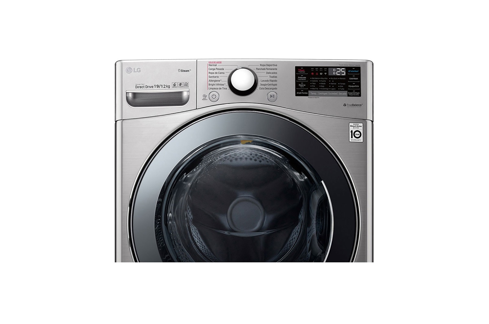 LG 19/12KG Front Load Combo Washer Dryer with Inverter Direct Drive, F2719HVBV