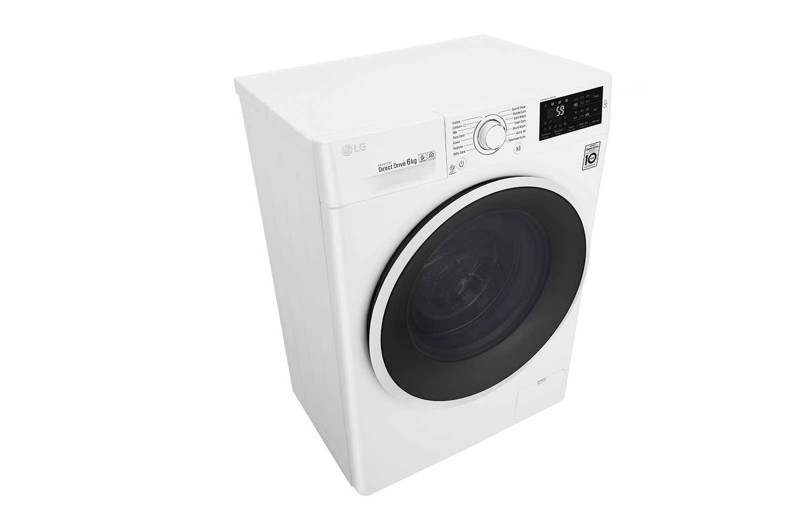 LG 6.0  Kg Front Load Washing Machine, Inverter Direct Drive, 6 Motion Technology, FC1206N4W