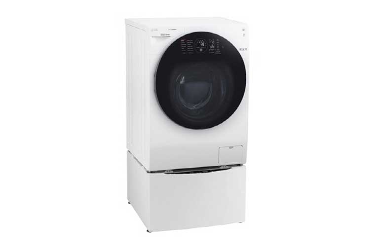 LG 12/8 Kg TWINWash™ Front Load Washing Machine with Smart Wi-Fi, FG1612H2W