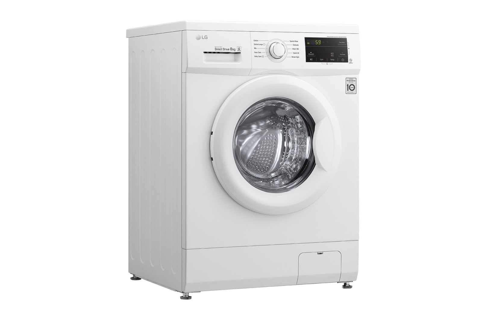 LG 8KG Front Load Washing Machine with Inverter Direct Drive Motor, FM1008N3W