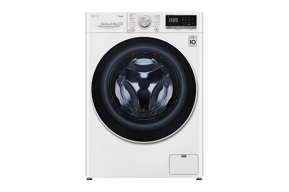 LG 8/5KG Front Load Combo Washer Dryer with AIDD, FV1208D4W