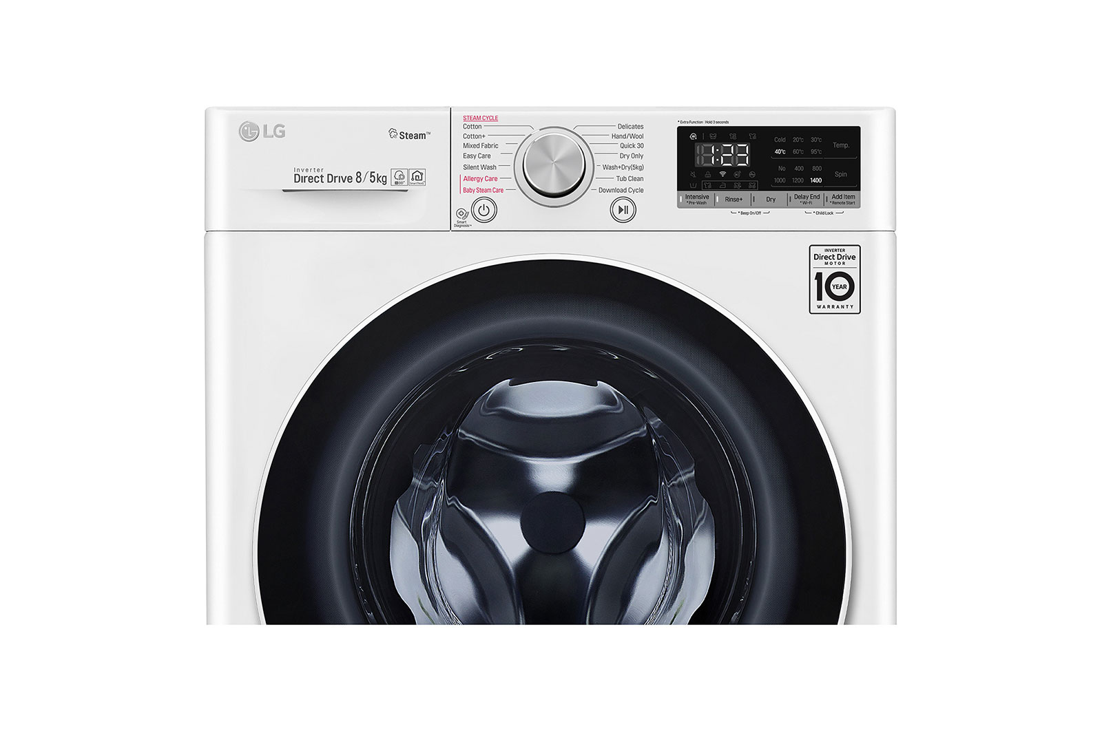 LG 8/5KG Front Load Combo Washer Dryer with AIDD, FV1208D4W