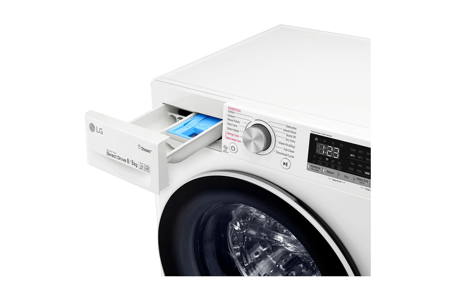 LG 8/5KG Front Load Combo Washer Dryer with AIDD, FV1208D4W