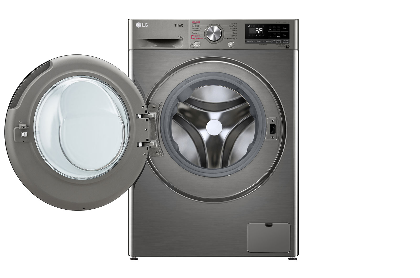 LG Front Load Washer with AI DD™ and TurboWash 360˚, FV1411S3P