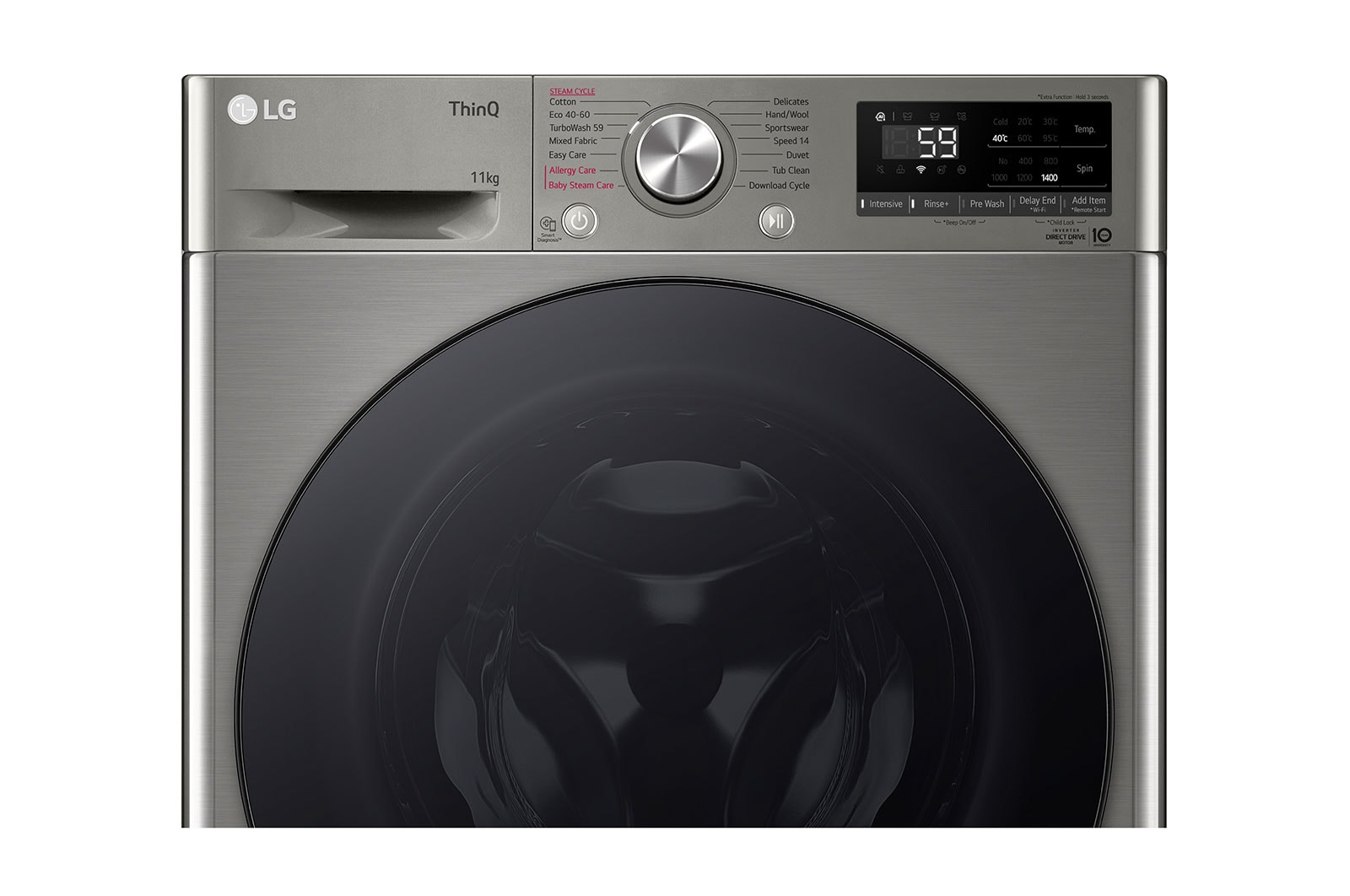 LG Front Load Washer with AI DD™ and TurboWash 360˚, FV1411S3P