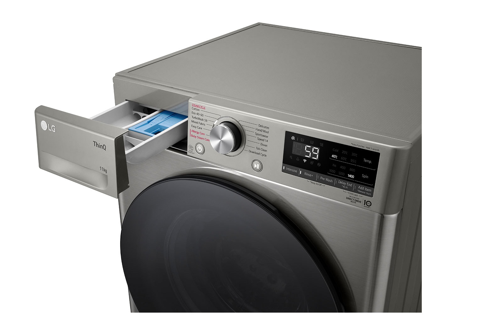 LG Front Load Washer with AI DD™ and TurboWash 360˚, FV1411S3P