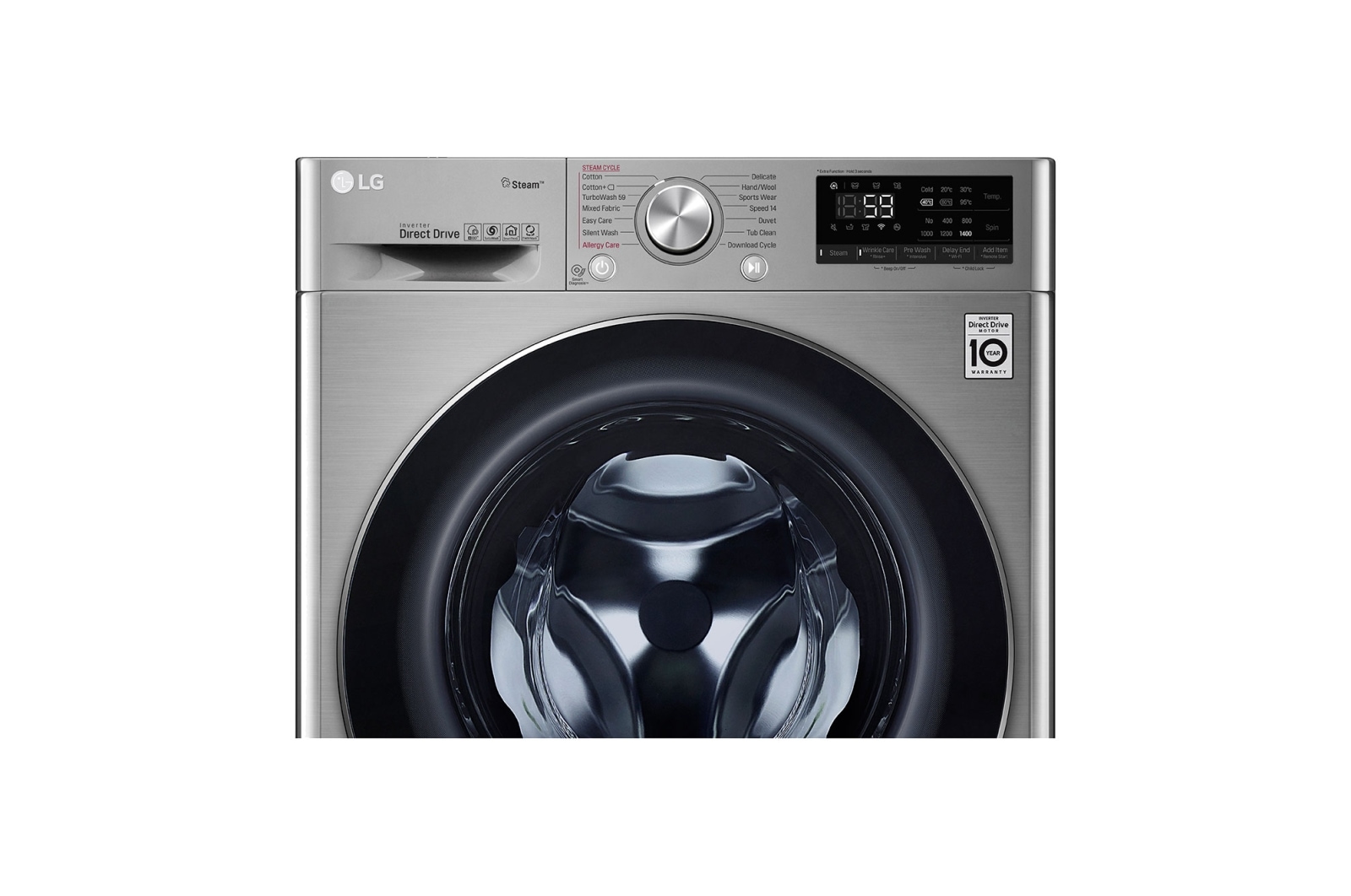 LG 10.5KG Front Load Washing Machine with TurboWash 360°, FV1450S3V