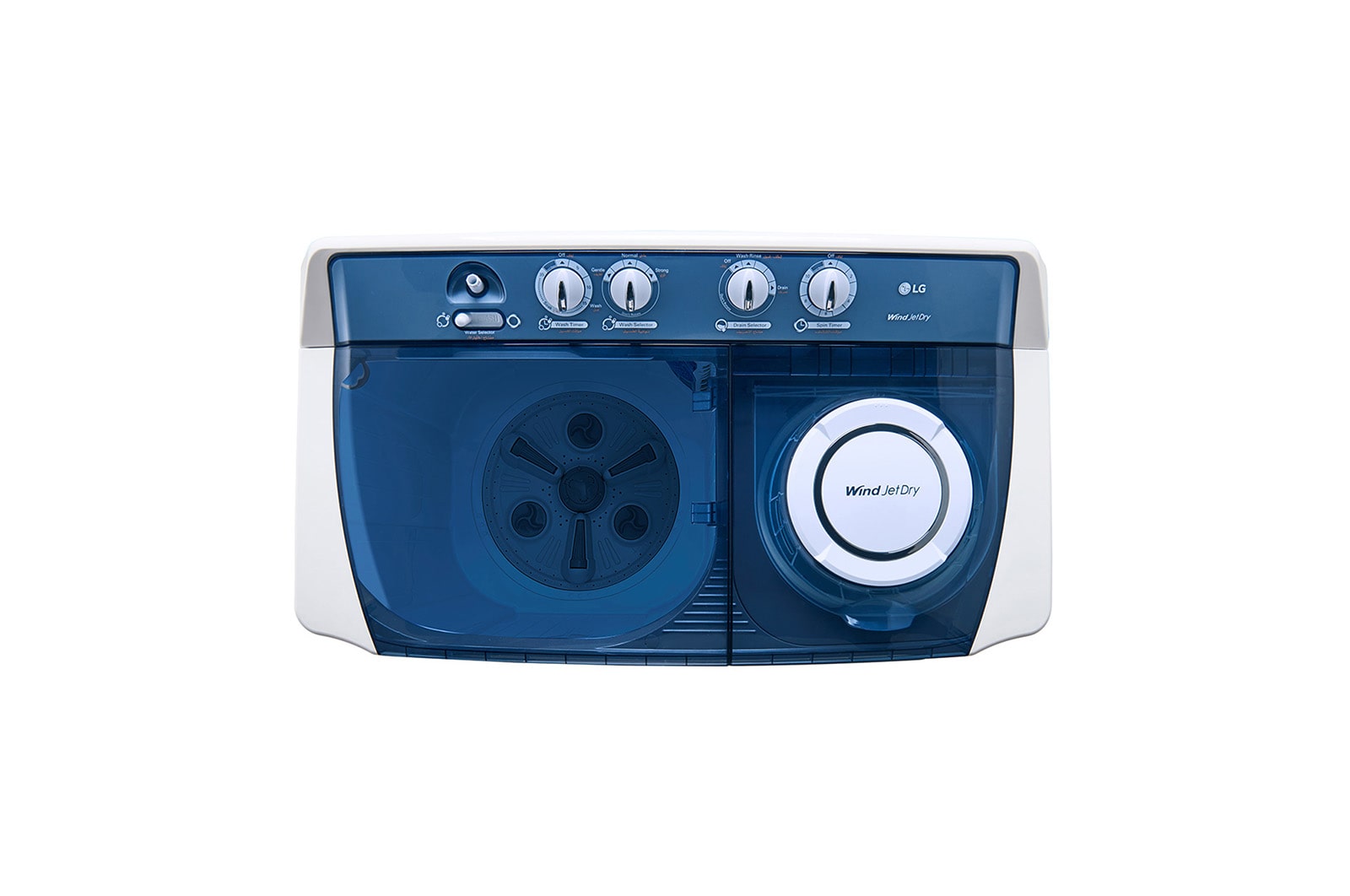 LG 16KG Twin Tub Washing Machine with Punch+ 3 Water Selector, P1600RT