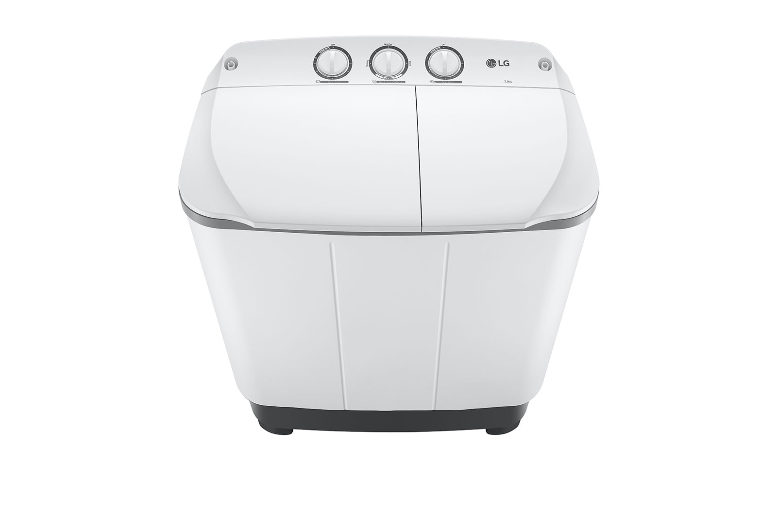 LG 7 kg Twin Tub Washing Machine, Semi Automatic with Soak Function, P700N