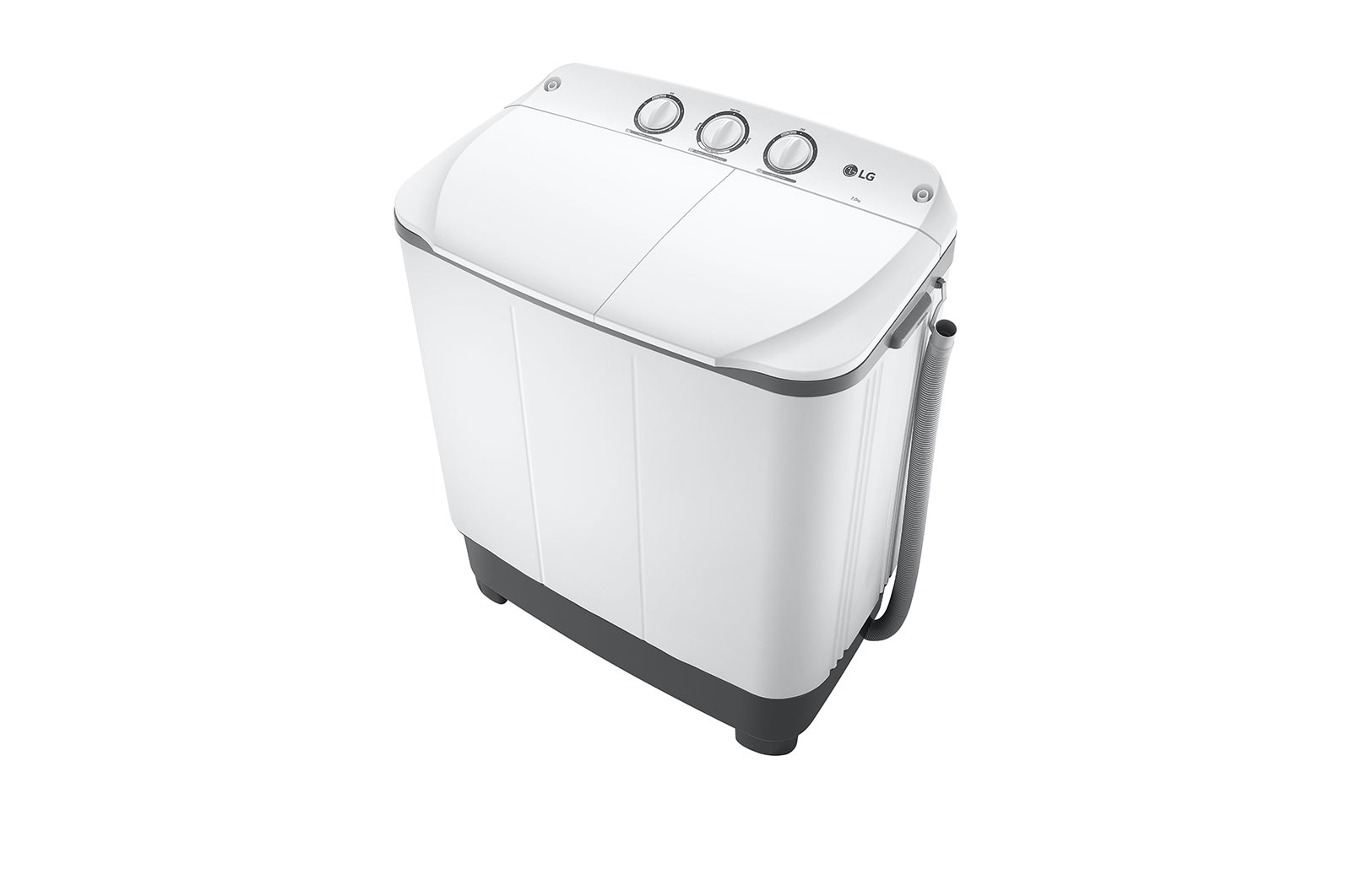 LG 7 kg Twin Tub Washing Machine, Semi Automatic with Soak Function, P700N