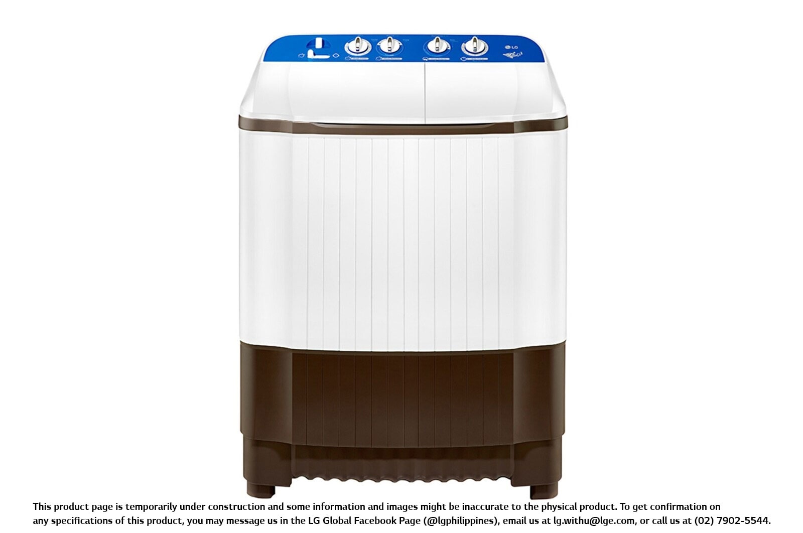 LG 8KG Twin Tub Washing Machine with Wind Jet Dry, P800R