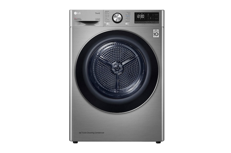 Front view of 9KG Dual Inverter Heat Pump Dryer with Auto Cleaning Condenser, RV09VHP2VN