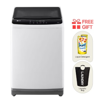 Front view of 8kg Top Load Washing Machine with Low Water Pressure Valve T2108NT1G